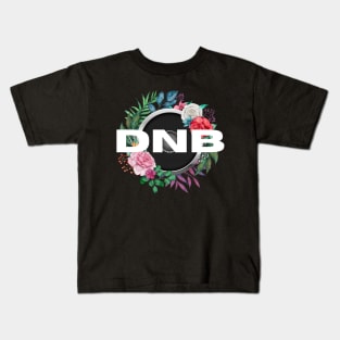 DNB - Floral Bass Kids T-Shirt